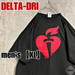 M62【DELTA】プリントＴシャツ【メンズXL】ブラック