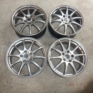 ▲社外　ホイール４本　17X7J　PCD.114.3　インセット55　5穴　売り切り：30801