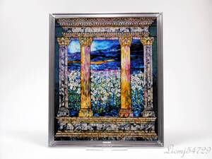 ルイス C ティファニー Field of Lilies window ステンドグラス Louis Comfort Tiffany グラスマスターズ 複製品 米国製 非常に希少