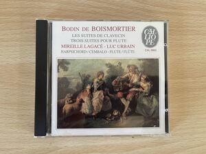 D3/Boismortier Suites For Flute & Harpsichord: Urbain(Fl), Lagace(Cemb)