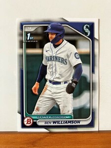 【2024 Bowman Baseball】BP-67 Ben Williamson, Seattle Mariners