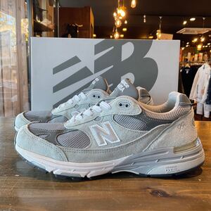 New Balance MR993GL ニューバランス スウェード メッシュ ローカットスニーカー グレー USA製 Size 26.5cm 美中古品 国内タグ