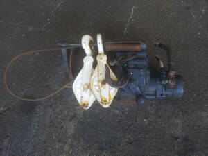 小型　 油圧ウインチ 　積載車　ワイヤーロープ/フック付　 R6-5-29