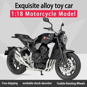 完成品 ダイキャス ■ バイク 1/18スケール ミニカー 合金 11.7cm HONDA CB1000R 2018 ■ ブラック 黒 オートバイ ホンダ A378