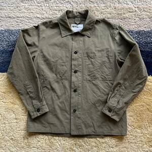 定価25,300円 MHL. DRY COTTON POPLIN SHIRT margaret howell マーガレットハウエル シャツ ジャケット サイズM