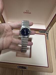 1円〜　新品同様　オメガ OMEGA コンステレーション 11P ダイヤベゼル 自動巻き ボーイズ 腕時計 