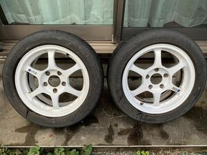 SSR TYPE-C 15インチ 7J +42 114.3 5H 2本 15inch 5穴　インテグラ　シビック DC2 EK9 205/50R15 ディレッツァ Z3 バリ山 程度良好