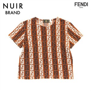 フェンディ FENDI 半袖Ｔシャツ ズッカ柄 パイル生地 マルチカラー