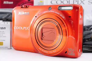 ニコン デジタルカメラ COOLPIX S6500マンダリンオレンジ