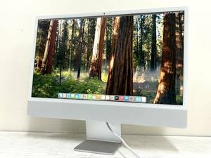 【美品 24インチ】Apple iMac (24-inch, M1, 2021) A2439 『Apple M1』RAM:16GB/SSD:256GB Sequoia 動作品　