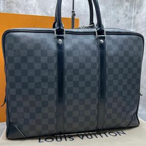 ルイヴィトン LOUIS VUITTON ダミエグラフィット PDV ポルトドキュマン ビジネスバッグ ブリーフケース レザー ブラック 黒 メンズ N41125