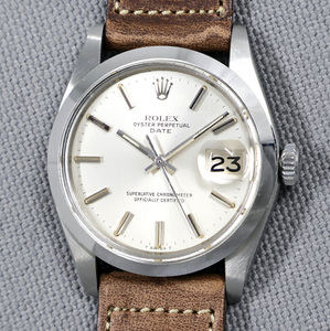 【希少モデル/可動品】ROLEX ロレックス オイスターパーペチュアルデイト ref.1500 シルバー文字盤 自動巻 1975年製 cal.1570 ヴィンテージ