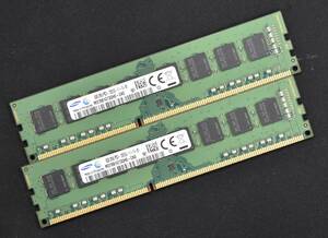 1円スタート 8GB 2枚組 (合計 16GB) PC3-12800 PC3-12800U DDR3-1600 240pin non-ECC Unbuffered DIMM 2Rx8 Samsung (管:SA5847-3(4E