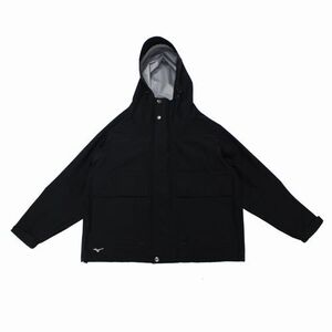 MARGARETHOWELL × MIZUNO マーガレットハウエル ミズノ 24SS GORE-TEX WATER PROOFED POLYESTER POPLIN ジャケット 2 ブラック