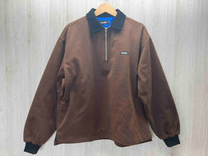 X-LARGE/エクストララージ QUILTED HALF ZIP SHIRT 101224014001 ハーフジップ 裏地キルティング スウェット 襟コーデュロイ 2023 S