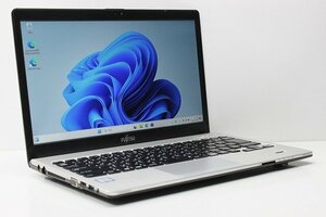 1円スタート ノートパソコン Windows11 富士通 LIFEBOOK S937 DVDドライブ メモリ8GB SSD256GB 第7世代 Core i5 Windows10 カメラ 13.3