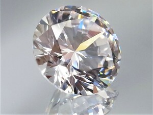 7.10ct 10mm 究極のExcellent cut 大粒キュービックジルコニア 理想的なラウンドブリリアンカット 人の手が一切触れていない完全未使用新品