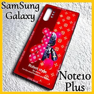 SamSung Galaxy Note10Plus ケース TPU強化カラス　赤色　可愛い お洒落　サムスン　ギャラクシーノート 10プラスカバー