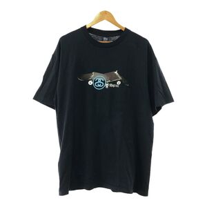 美品 STUSSY ステューシー スケートボード デッキ折れ Ｔシャツ XL コットン100％ 90年代 半袖 メンズ AT902A66