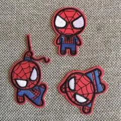 刺繍アイロンワッペン スパイダーマン3枚