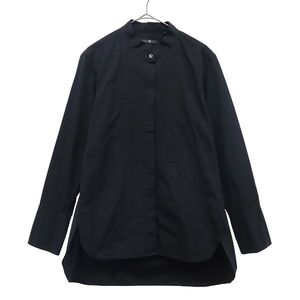 ユニクロ プラスジェイ 長袖 スーピマコットンタック シャツ S ブラック UNIQLO +J コットンシャツ ブラウス レディース