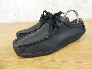 【☆S) USED!Clarks ナタリー Size:UK 3 1/2★クラークス/Wallabees/黒/レザーシューズ＠60】