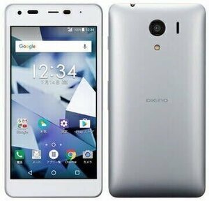 SIMフリー 白ロム 602KC 京セラ DIGNO G ホワイト SoftBank SIMロック解除み スマートフォン 格安SIM使用OK 充電ケーブル付★中古品