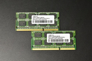 当日発送 Mac対応 メモリ ELECOM DDR3 2GB×2枚　PC3 1333 中古品 1-13