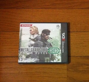 新品未開封 ニンテンドー3DS メタルギアソリッド3 スネークイーター3D コナミ MGS3D