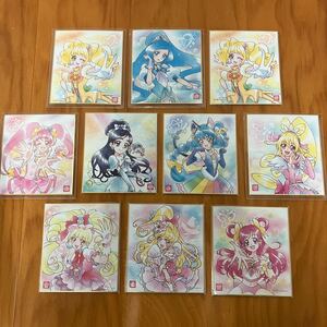 1-077 プリキュア シリーズ ミニ 色紙 まとめ 10枚 プリキュアオールスターズ イラスト マンガ 漫画 アニメ 東映 アニメーション