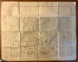 PA-8715 ■送料無料■ 山梨県 松嶋 地図 古地図 古書 古文書 案内 印刷物 大正5年 縦46cm 横58cm ●汚れ＆書込み有/くKAら