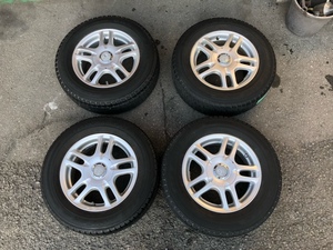 【I-241】■ スタッドレス+マルチホイール4本セット ■ 185/70R14 ICE NAVI NH グッドイヤー ■