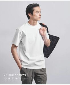 ポンチ Tシャツ COZY -抗菌防臭・接触冷感- UNITED ARROWS ユナイテッドアローズ トップス カットソー・Tシャツ ホワイト サイズS