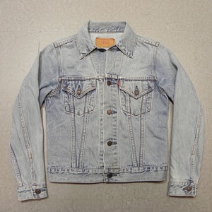 90s オールド ★ Levis リーバイス W7505 古着 デニムジャケット Gジャン ジージャン ユーズド加工 レディース:S 即決 ★d