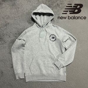 Mサイズ 新品 ニューバランス 裏起毛 パーカー ゴルフ New Balance スウェット フーディー プルオーバー 長袖 秋冬 グレー ロゴ 大谷翔平