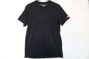 EDWIN/エドウィン/半袖Tシャツ/ベーシックT/薄手生地/ブランドロゴタグ/無地/シンプル/黒/ブラック/Lサイズ(7/21R)