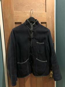 激レア！初期Porter Classic KENDO CHINESE JACKETレア色の墨黒！ポータークラシック sashiko チャイナ ジャケット boro 刺し子 剣道