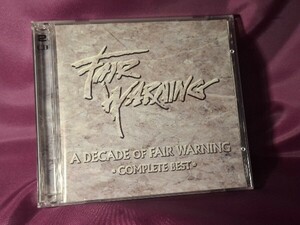 2CD♪A DECADE OF FAIR WARNING♪コンプリートベスト+初回盤未発表バージョン３曲収録ボーナス・ディスク付き