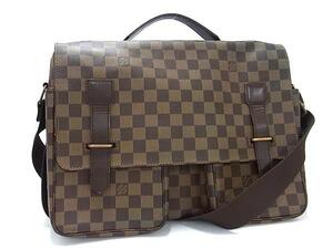 1円 LOUIS VUITTON ルイヴィトン N42270 ダミエ ブロードウェイ クロスボディ 2WAY ハンドバッグ ショルダー ブラウン系 BI5346