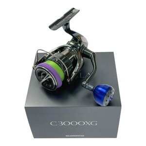 ☆☆ SHIMANO シマノ 22 STELLA ステラ C3000XG カスタムハンドル仕様 043924 スピニングリール 箱付き 目立った傷や汚れなし