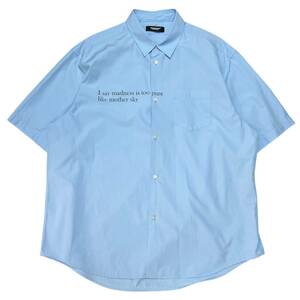 UNDERCOVER アンダーカバー　Print S/S Shirts ブルー サイズ:4
