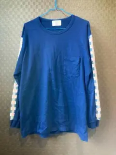 KUON 刺し子切替ロングスリーブTシャツ