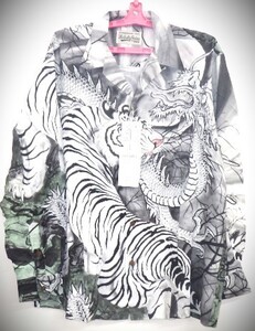 WACKO MARIA/TIM LEHI / HAWAIIAN SHIRT S/S（GRY）［ハワイアンシャツ-23春夏］ [22FW-WMS-HI03]