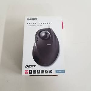 ELECOM エレコム M-DT1URBK DEFT マウス USBトラックボール 人差し指操作 8ボタン 割当て チルトホイール 有線 ブラック 未使用品