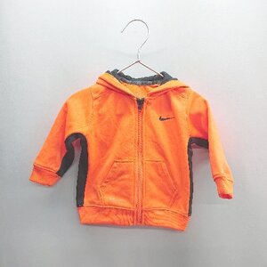 ◇ ⊇ NIKE ナイキ 蛍光色オレンジカラー 長袖 パーカー サイズ 12M 75-80 オレンジ メンズ E