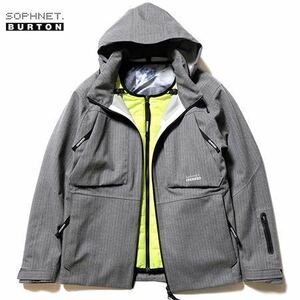 新品 SOPHNET. × BURTON 2.5 LAYER TR PIN STRIPE CLOTH SYSTEM MOUNTAIN PARKA バートン