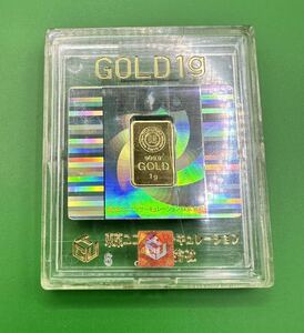 1円スタート！【金価格上昇中】金 ゴールド1g ケース入り 田中貴金属 徳力 中身未使用 Fine Gold999インゴット K24純金 GOLD ⑦