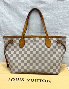 LOUIS VUITTON ルイヴィトン ダミエ アズール ネヴァーフル PM ハンドバッグ トートバッグ LV VI1121 レディース 鞄 付属品 まとめ 1円〜