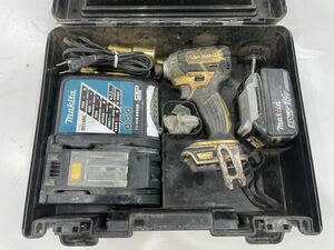 【動作品】makita マキタ 18V 充電式インパクトドライバ 本体 ドライバー TD148D バッテリ BL1850 充電器 DC18RCT ケース付き TD148DSP1