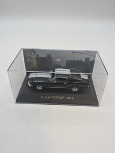 未開封品 デアゴスティーニ『1/43 SHELBY GT500 (1967) ネイビー×ホワイト シェルビー ダイキャストミニカー』